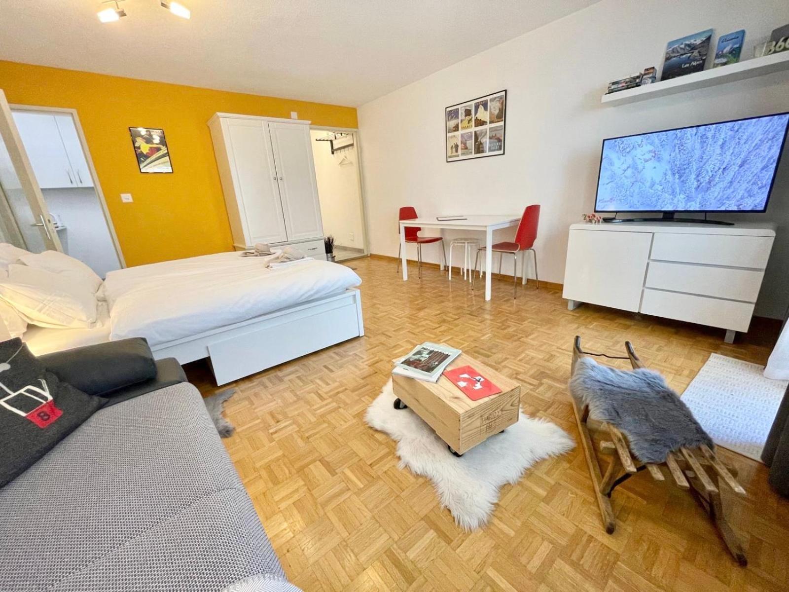 Studio Wolli - Stylish & Central - Steps To Matterhorn Gondola เซอร์แมท ภายนอก รูปภาพ